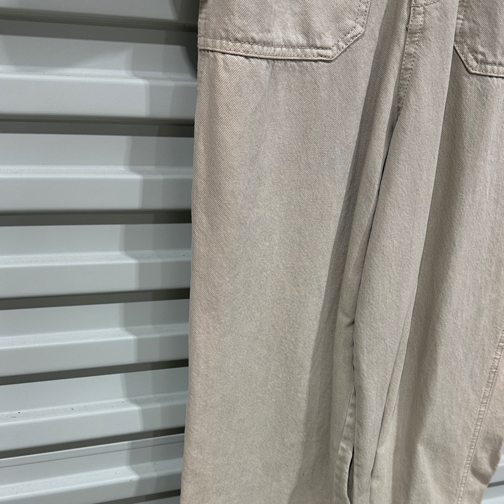 Universal Thread Beige Washed Utility Jumpsuit NWT - image 10